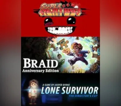 Super Meat Boy+ Lone Survivor+ Braid PC Steam CD Key — лицензионный ключ