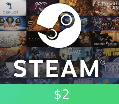 Steam Gift Card $2 Global Activation Code — лицензионный ключ