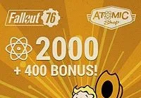 Fallout 76 - 2000 (+400 Bonus) Atoms XBOX One CD Key — лицензионный ключ