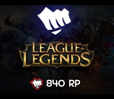 League of Legends 840 RP Prepaid Card TR — лицензионный ключ