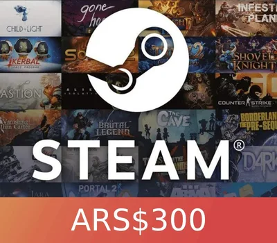 Steam Gift Card 300 ARS AR Activation Code — лицензионный ключ