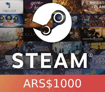 Steam Gift Card 1000 ARS AR Activation Code — лицензионный ключ