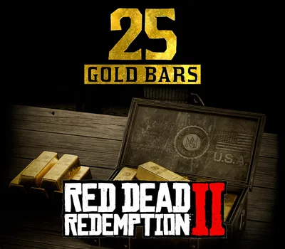 Red Dead Redemption 2 Online - 25 Gold Bars XBOX One CD Key — лицензионный ключ