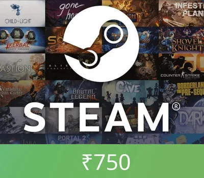 Steam Gift Card ₹750 INR Activation Code — лицензионный ключ