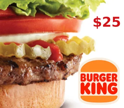Burger King $25 Gift Card US — лицензионный ключ