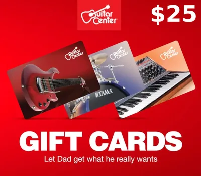 Guitar Center $25 Gift Card US — лицензионный ключ