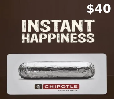 Chipotle $40 Gift Card US — лицензионный ключ