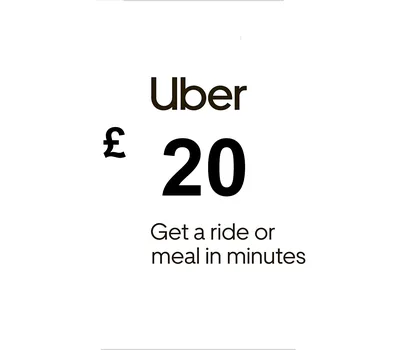 Uber GBP 20 Gift Card UK — лицензионный ключ
