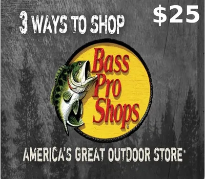 Bass Pro Shops $25 Gift Card US — лицензионный ключ