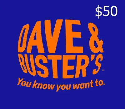 Dave & Buster's $50 Gift Card US — лицензионный ключ