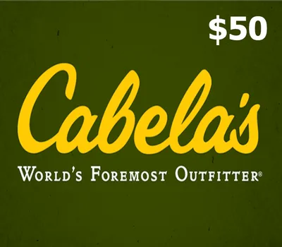 Cabelas $50 Gift Card US — лицензионный ключ