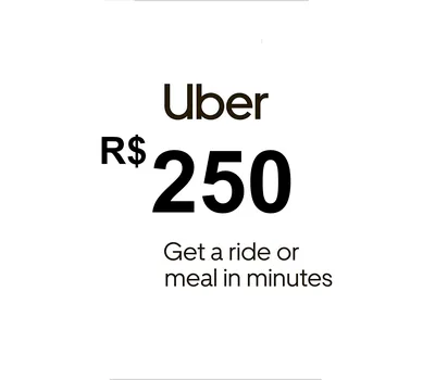 Uber R$250 BR Gift Card — лицензионный ключ