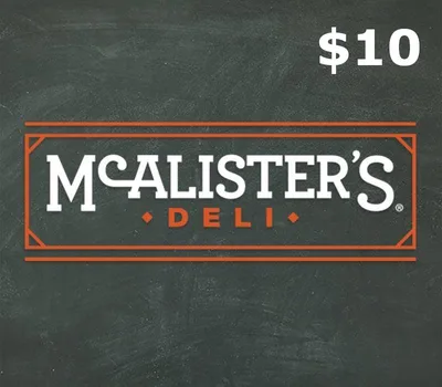 McAlisters $10 Gift Card US — лицензионный ключ
