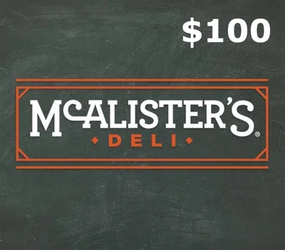 McAlisters $100 Gift Card US — лицензионный ключ
