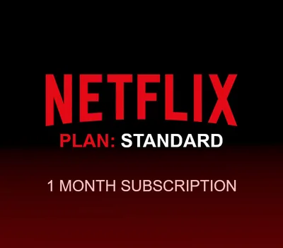 Netflix - 1 month Standard Plan Subscription ACCOUNT — лицензионный ключ