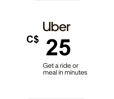Uber C$25 CA Gift Card — лицензионный ключ