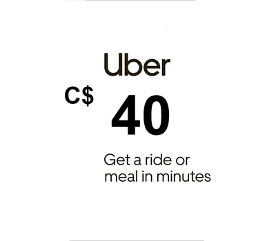 Uber C$40 CA Gift Card — лицензионный ключ