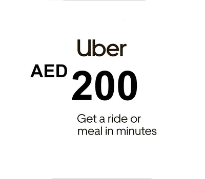 Uber 200 AED AE Gift Card — лицензионный ключ