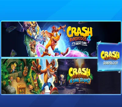 Crash Bandicoot Quadrilogy Bundle PS4 Account — лицензионный ключ