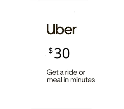 Uber USD 30 Gift Card US — лицензионный ключ
