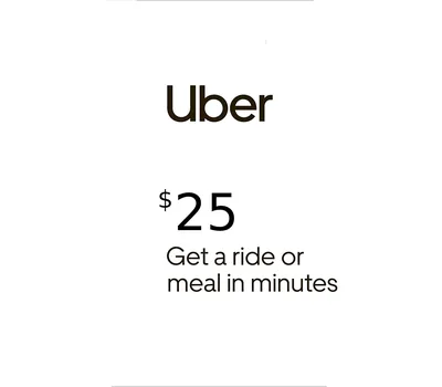 Uber $25 US Gift Card — лицензионный ключ