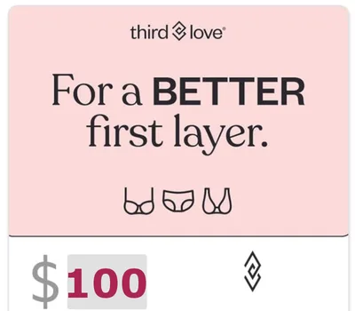 ThirdLove $100 Gift Card US — лицензионный ключ