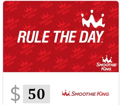 Smoothie King $50 Gift Card US — лицензионный ключ