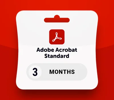 Adobe Acrobat Standard - 3 Months Subscription Key RoW — лицензионный ключ