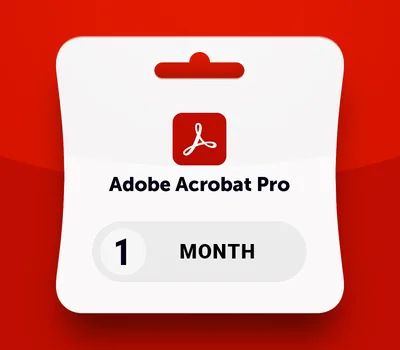 Adobe Acrobat Pro - 1 Month Subscription Key — лицензионный ключ