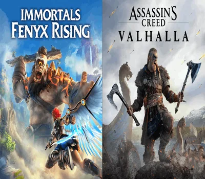 Assassin's Creed Valhalla + Immortals Fenyx Rising Bundle US XBOX One / Xbox Series X|S CD Key — лицензионный ключ