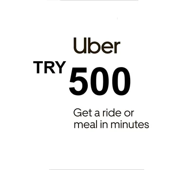 Uber 500 TRY Gift Card TR — лицензионный ключ