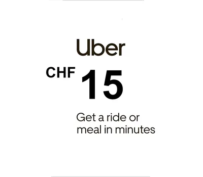 Uber 15 CHF CH Gift Card — лицензионный ключ