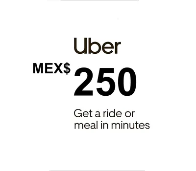 Uber MXN 250 Gift Card MX — лицензионный ключ