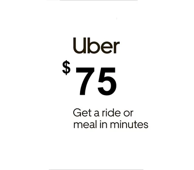 Uber $75 US Gift Card — лицензионный ключ