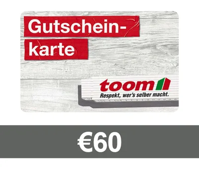 TOOM Baumarkt €60 Gift Card DE — лицензионный ключ