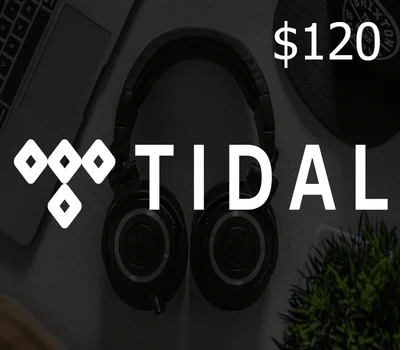 TIDAL $120 Gift Card US — лицензионный ключ
