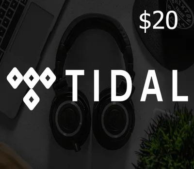 TIDAL $20 Gift Card US — лицензионный ключ
