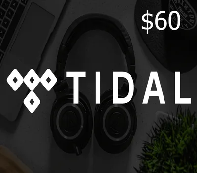 TIDAL $60 Gift Card US — лицензионный ключ