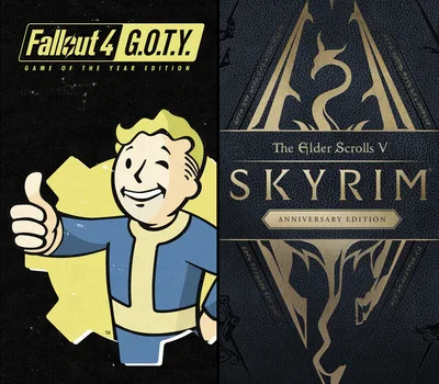 The Elder Scrolls V: Skyrim Anniversary Edition + Fallout 4 G.O.T.Y. US XBOX One / Xbox Series X|S CD Key — лицензионный ключ