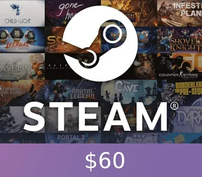 Steam Gift Card $60 US Activation Code — лицензионный ключ