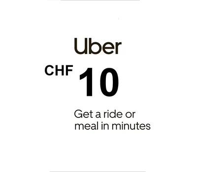 Uber 10 CHF CH Gift Card — лицензионный ключ
