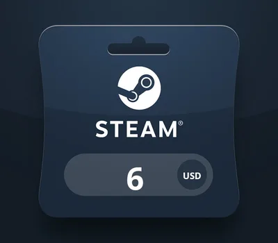 Steam Wallet USD 6 Gift Card AR — лицензионный ключ