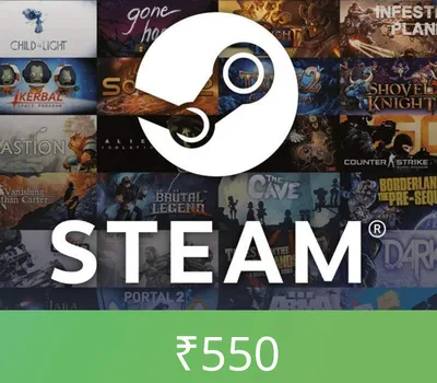 Steam Wallet Card ₹550 INR Activation Code — лицензионный ключ