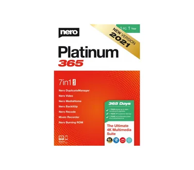 Nero Platinum 365 EU Key (1 Year / 1 PC) — лицензионный ключ