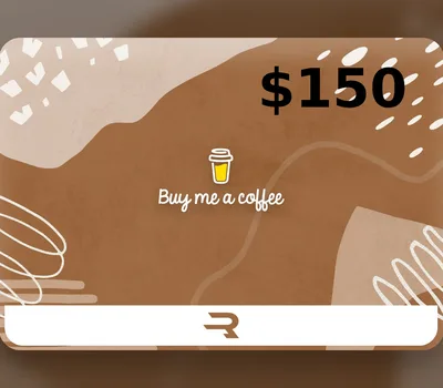 Rewarble Buy Me a Coffee USD 150 Gift Card — лицензионный ключ