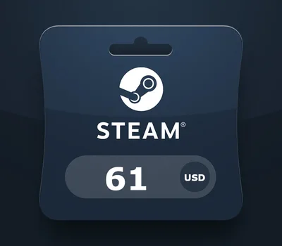 Steam Gift Card USD 61 US Activation Code — лицензионный ключ