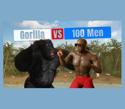 Gorilla Vs 100 Men PC Steam CD Key — лицензионный ключ