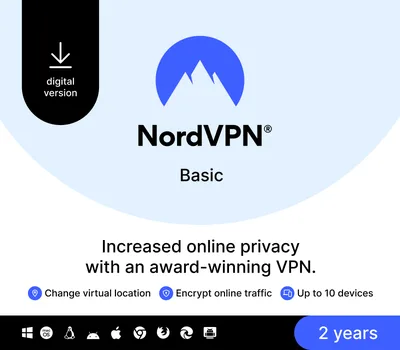 NordVPN Basic AU Key (2 Years / 10 Devices) — лицензионный ключ