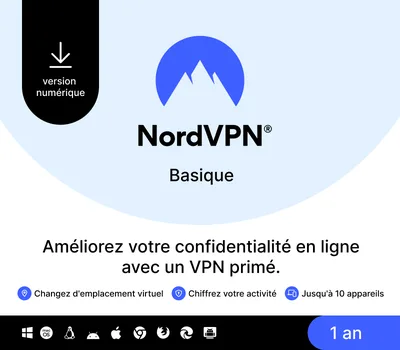 NordVPN Basic FR Key (1 Year / 10 Devices) — лицензионный ключ