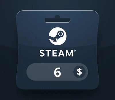 Steam Wallet USD 6 Gift Card BO — лицензионный ключ